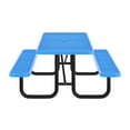 thumbnail image 6 of Flash Furniture Mantilla Outdoor Picnic Table 8' Rectangular in Blue (SLFEML96BL), 6 of 8