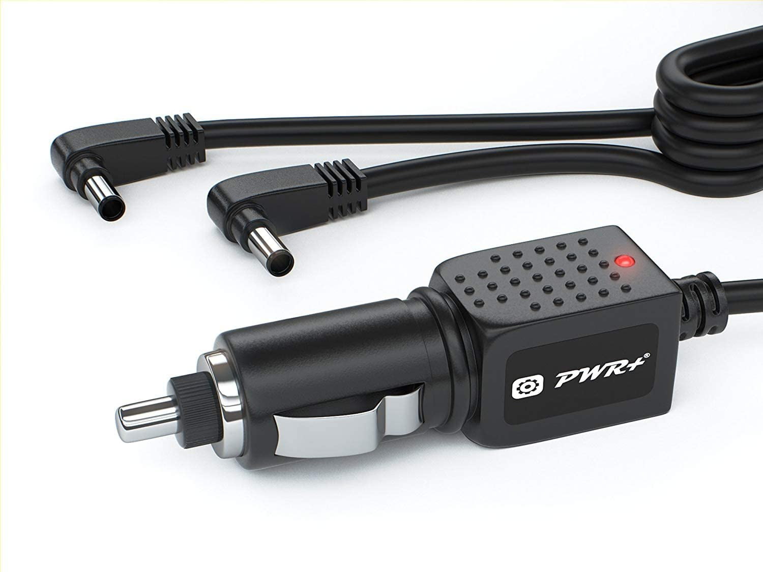 Pwr Car Charger DC Adapter + Audio and Video AV Cable for Dual Screen