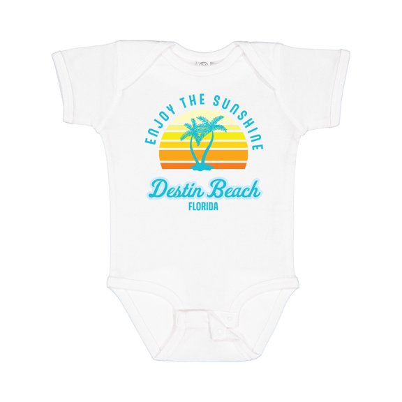 Inktastic Summer Enjoy the Sunshine Destin Beach Florida in Blue Boys or Girls Baby Bodysuit