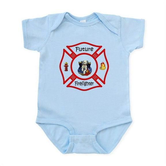 CafePress - Future Firefighter Red Infant Bodysuit - Baby Light Bodysuit, Size Newborn - 24 Months