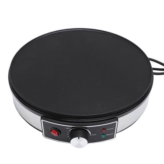Electric Crepe Maker Pan & Griddle, 11.8Inch Nonstick Cooktop Crepe Maker Machine with Adjustable Temperature, Cooks Crepes, Bacon, Tortillas & Omelets Electric Pancake Griddle