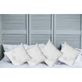 thumbnail image 2 of Ambesonne Grey Throw Pillow Cover 4 Pack, Bridal Flourish Motifs, 18", Grey White, 2 of 5