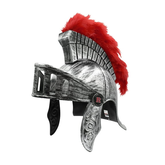 Nicky Bigs Novelties Rutgers University Unisex-Adult Sir Henry The Scarlet Knight Cosplay Roman Legion Helmet Mascot Spartan Greek Helmets Costume Accessory
