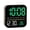 Style:Black shell green, variant on Electric Bedside Desk Clock Digital Alarm Clock with Time Date for Bedroom