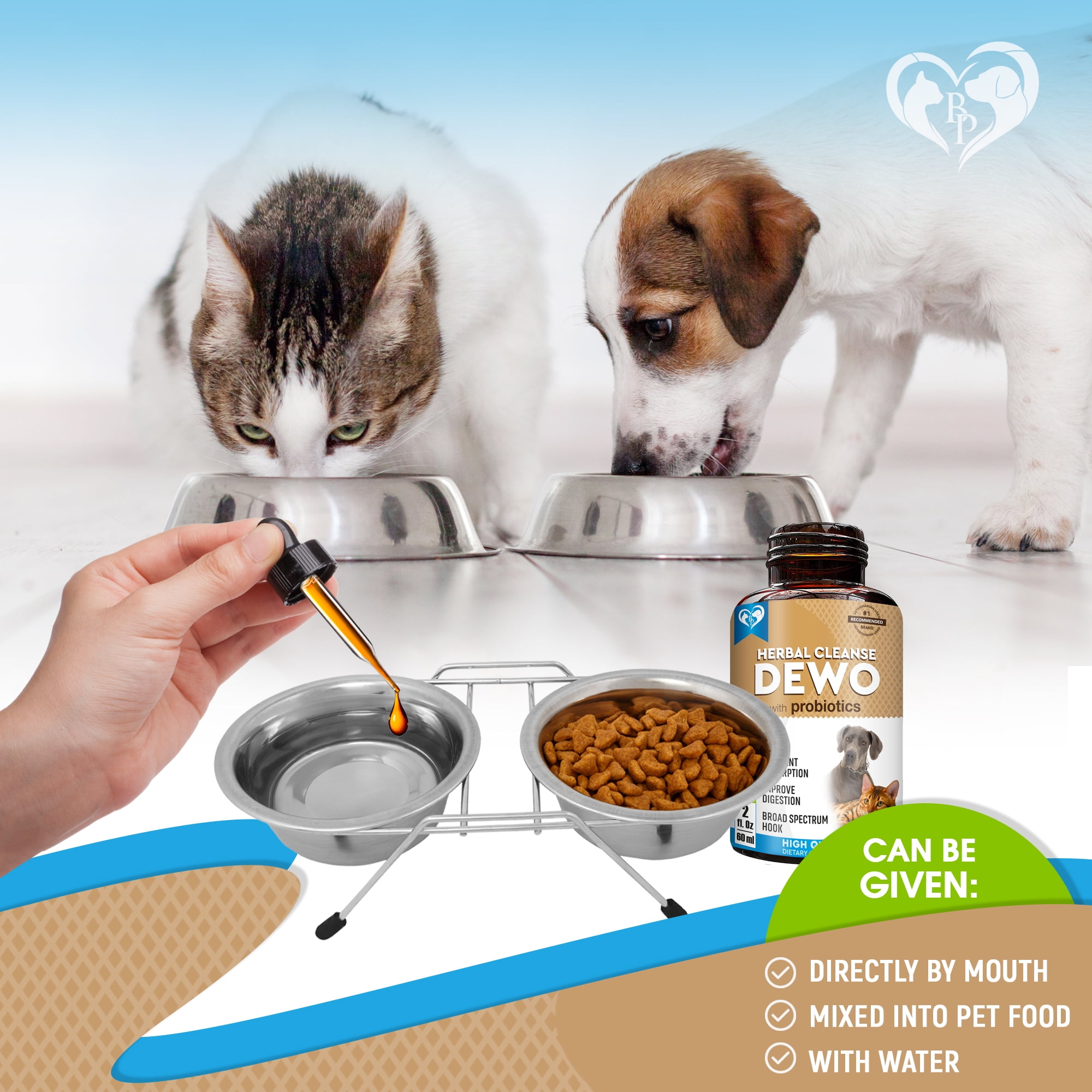 Natural Intestinal Defense for Dogs & Cats  Herbal Cleanse with Black Walnut & Probiotic  Promotes Healthy Gut & Flora Balance  Advanced Broad Spectrum Formula