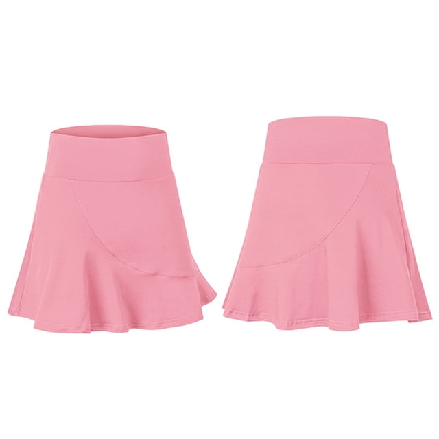 Falda corta deportiva para mujer Falda holgada de dos piezas antipeep y de secado rápido para correr Fitness Culottes Falda de tenis Wmkox8yi FGJ348