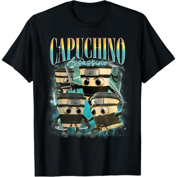 DOPASHIRT Ballerina Capuchino Assassino Funny Italian Brainrot T-Shirt Unisex S-5XL Hot Trending Shirt, Vintage Birthday Gift