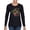 Black, variant on Dean Russo The Only Person Dog Lover Womens Graphic Long Sleeve T-Shirt, Heather Grey, XX-Large