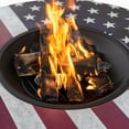 thumbnail image 2 of Deko Living 38 Inch Diameter Commemorative Outdoor Steel Woodburning  Fire Pit, 2 of 8