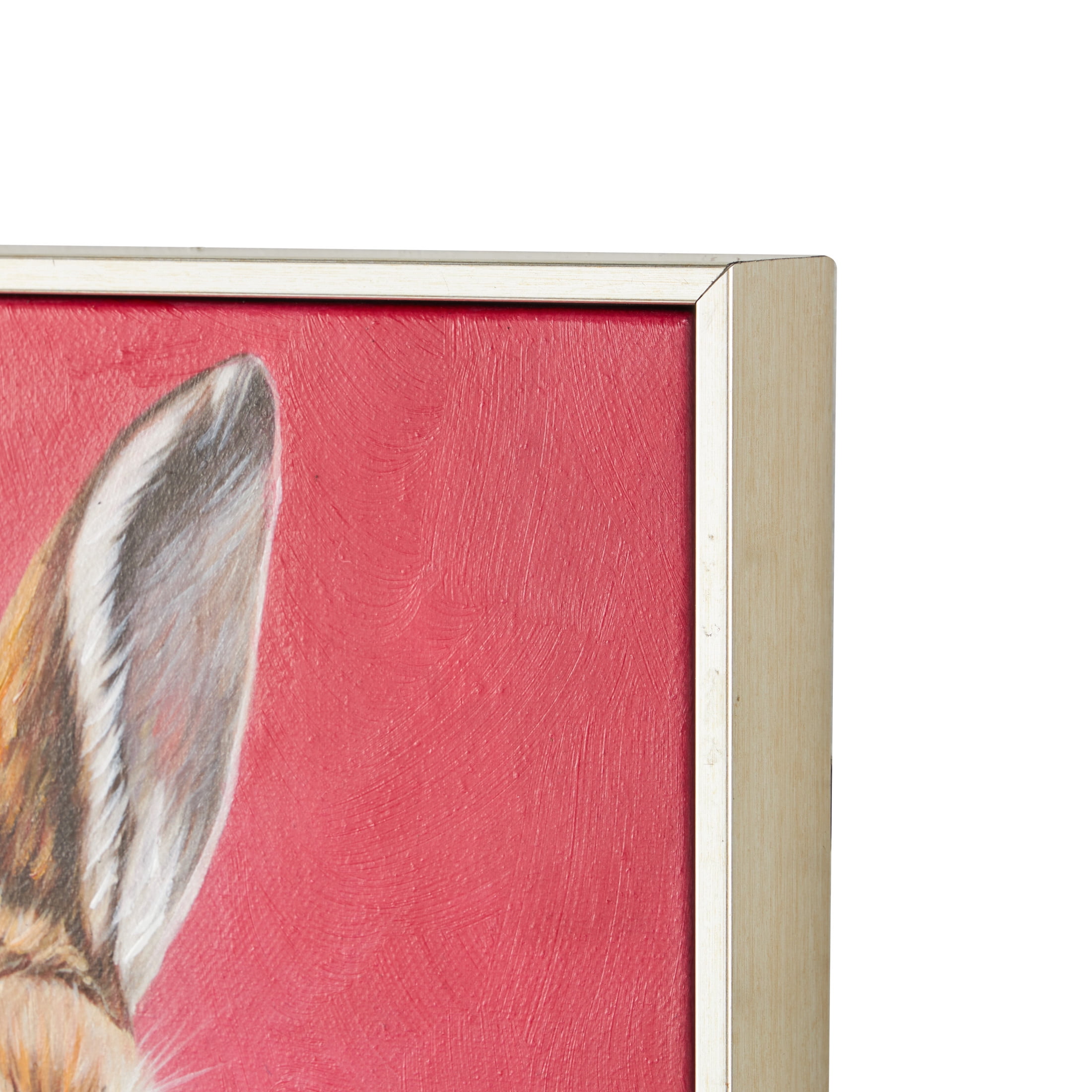 13" x 17" Business Rabbit Framed Wall Art with Glasses and Handkerchief, by DecMode (2 Count)