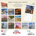 thumbnail image 2 of New Mexico Wild & Scenic | 2026 12x24" (Hanging) Wall Calendar | Plastic-Free, 2 of 9