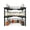 Black, variant on odorsTT Expandable Bamboo Spice Rack Organizer for Cabinet - Stackable Shelves for Kitchen Seasoning & Pantry Storage, Sturdy & Versatile