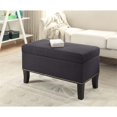 thumbnail image 2 of Convenience Concepts Designs4Comfort Winslow Storage Ottoman in Black Fabric, 2 of 5