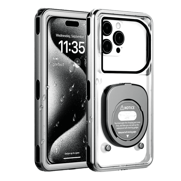 Estuche De Buceo Para Teléfono Celular Todo Incluido Rudo Uso Case,universal Inteligentes Hasta 6,9'' Xtellar transparente