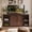 Brown-58'', variant on Nextay 47-inch TV Stand with USB Charging Station, Rustic Brown Media Console for TVs up to 65 Inch, 2 Fabric Drawers & Open Shelves