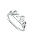 thumbnail image 4 of Beautiful Scenic Mountain Range Cutout Ring .925 Sterling Silver Band Jewelry Female Male Size 10, 4 of 4