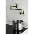 thumbnail image 2 of Kingston Brass KS8102CG Fuller Wall Mount Pot Filler Faucet, Polished Brass, 2 of 7