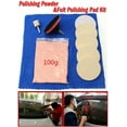 thumbnail image 4 of Phyun Car Glass Scrach Remover Polishing Felt Pad Cloth w/ 100g Cerium Oxide Powder US, 4 of 5