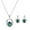 Green, variant on Wioihee Ladies' jewelry Women Jewelry Set SilverPlated Teardrop Pendant Necklace Dangle Drop Earrings Dangling Sets Birthstone Crystals Rhinestone,Birthday Anniversary Wedding Mother’s Day Gifts