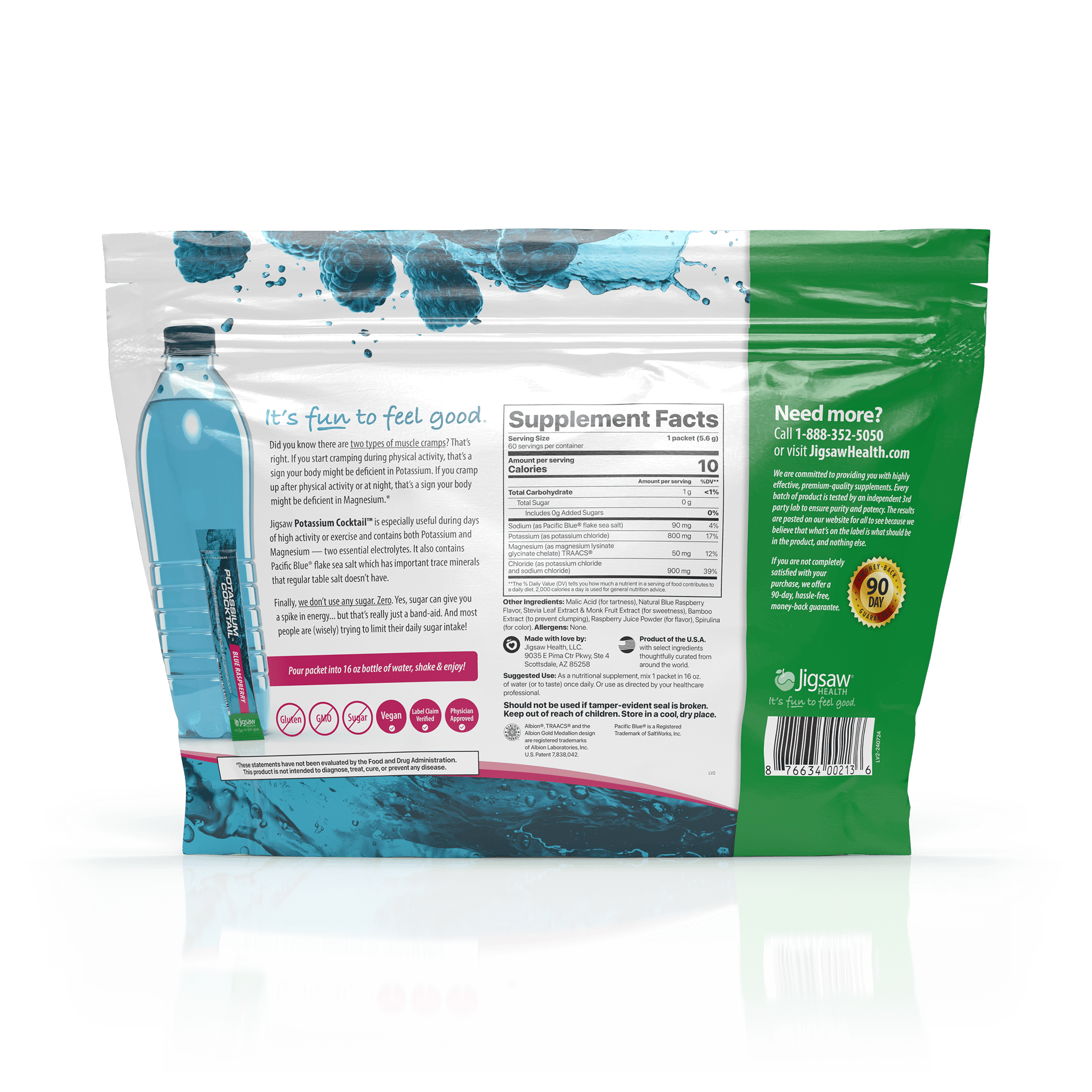 Potassium Cocktail™ Blue Raspberry Packets