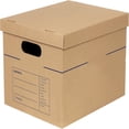 thumbnail image 2 of Medium Classic Moving Box 10 Pack, Reinforced Handles, Tape-Free Assembly, Box with Lid, 19-in x 14.5-in x 15.5-in, 2 of 5