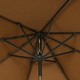 thumbnail image 4 of Ulax furniture 9 Ft Outdoor Umbrella Patio Market Umbrella Aluminum with Push Button Tilt&Crank, Sunbrella Fabric, Umbrella Cover Included, Canvas Teak, 4 of 6