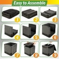 thumbnail image 4 of Wakeman Outdoors Portable Toilet for Adults, 330lb Capacity Camping Toilet, 4 of 6