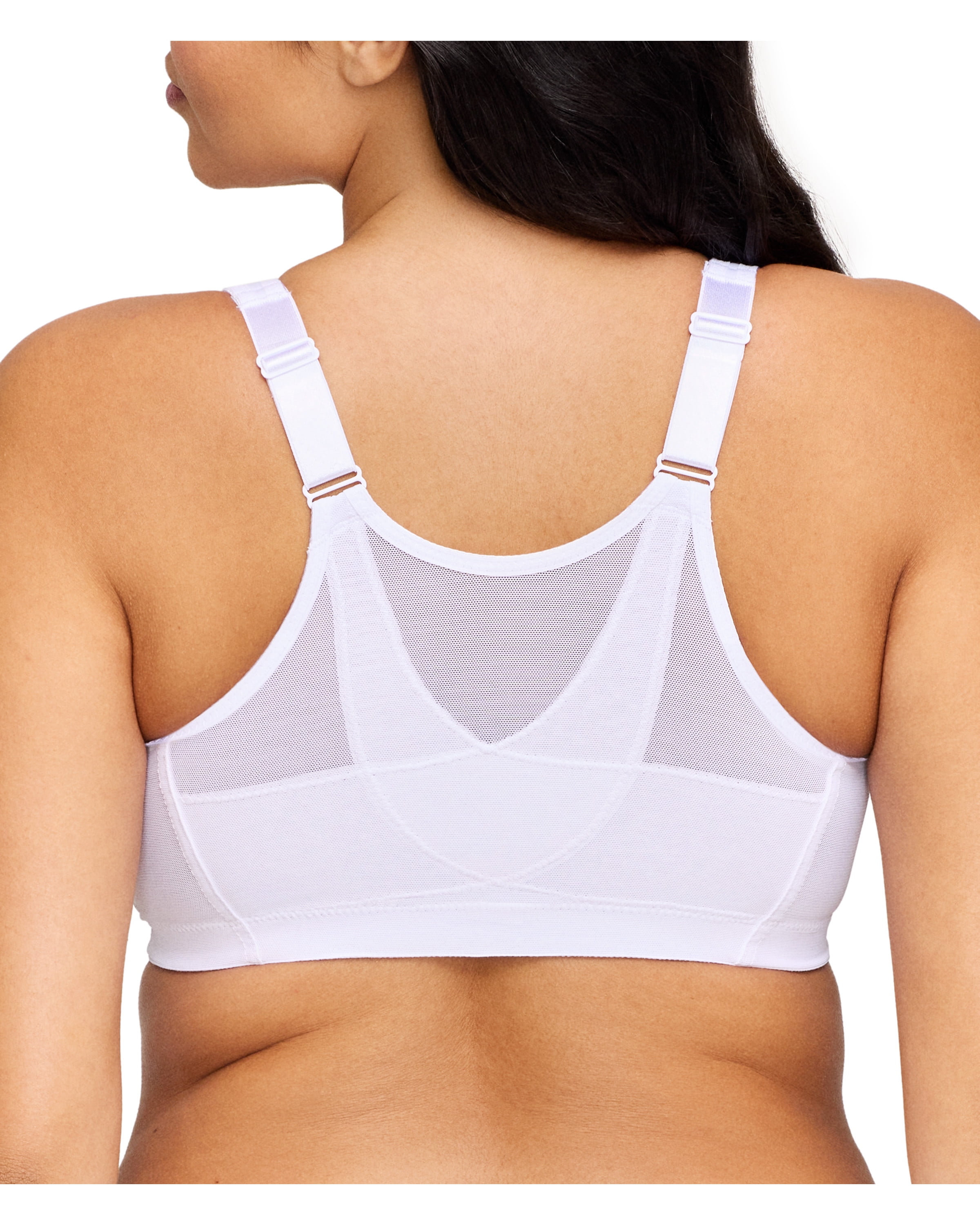 Glamorise Women's Full Figure Plus Size Magiclift Front Close Posture Back  Support Bra In Cafe