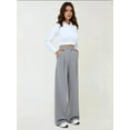 thumbnail image 6 of High Waist Elastic Crepe Palazzo Pants, 6 of 7