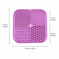 thumbnail image 3 of Durable Slow Feeder Dog Licking Mat, Food Grade Silicone Lick Pad with Strong Suction Cups, Interactive Calm Treat Mat for Dogs Cats Boredom Anxiety Relief, Creative Pet Gift, 3 of 8