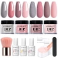 thumbnail image 1 of Kit de uñas en polvo AZUREBEAUTY de 4 colores con base y capa superior, 1 of 8