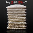 thumbnail image 2 of 10-1000pcs/lot 3-20mm Straight Holes Acrylic Imitation Pearl Beige Bracelet Round Beads For DIY Craft Jewelry Making Supplies, 2 of 5