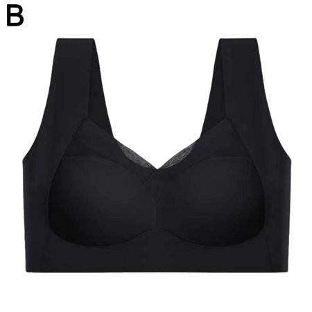 

Womens Seamless Comfort Push Up Bra Shapewear Stretch Comfy Crop Top Vest Sports W2C5