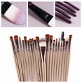 thumbnail image 3 of 20 Pcs Makeup Brushes Proffesional Cosmetics for Face Makeup Brush Set Powder Concealer Eyeshadow Eyebrow Lip Brush Beauty Tools, Black, 3 of 8