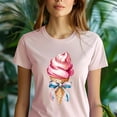 thumbnail image 5 of Sweet Summer Ice Cream Shirt – Cute Cone Design with Bow for Women & Girls, Royal, Size M, 5 of 6