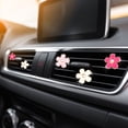 thumbnail image 4 of 6 Pcs Daisy Flower Air Vent Clips, Car Air Freshener Dashboard Accessories, 3 cm & 3.3 cm, Red, Pink, White, 4 of 5