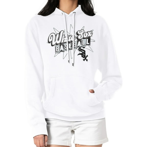 Women's Starter White Chicago White Sox Drive-In Pullover Hoodie