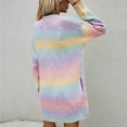 thumbnail image 6 of Women's Sweaters And Cardigans With Pockets Colorful Elegant Long Knitted Shirt Loose Sweater Cardigan Jacket Sweater Jacket, 6 of 9