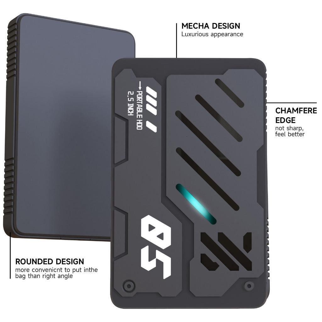 YIGSECU Portable Externals Hard Drive with USB3.0 Interfaces for Computer and Gaming Compatibility