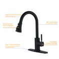 thumbnail image 6 of Boyel Living 3-function Kitchen Faucet with Pull Down Spout,Single Handle Kitchen Sink Faucets with Base Plate in Matte Black, 6 of 9