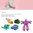 thumbnail image 4 of Number Bots Math Toys, Transforming Learning Number Car Robots for Toddlers and Boys, 4 of 7