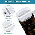 thumbnail image 4 of Emelivor Orange Halloween Spider Web 40 oz Tumbler with Lid and Straw Insulated Tumblers with Handle Thermal Stainless Travel Coffee Mug Cup Water Bottle for Hot or Ice Coffee Tea, 4 of 5