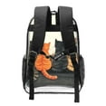 thumbnail image 2 of Kdxio Four Cats Watching Rain Clear Backpack, Transparent Bookbag for School for Women Men, Capacity Clear Bag for College, Travel, 2 of 7