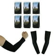 thumbnail image 2 of The Elixir Golf UV Protective Compression Arm Sleeves 6 Pairs Bundle Pack for Cycling, Golf, Tennis, Hiking, Outdoor Activities, Black, 2 of 3