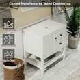 thumbnail image 4 of Eclife 30" Freestanding Bathroom Vanity Set with Vessel Sink, Faucet and Drain, 4 of 10