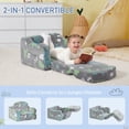 thumbnail image 2 of Sillón infantil 2 en 1 de peluche plegable aodisman, 2 of 7
