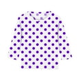 thumbnail image 4 of Lopecy-Sta Soft Polka Dot Print 3/4 Sleeve Round Neck Top for Boys & Girls 3-12 Years - Cozy Casual Kids Shirt, 4 of 6