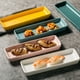 thumbnail image 5 of EeaseMX Plato largo de sushi para restaurante, de cerámica, para servir comida (rosa), 5 of 8