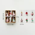 thumbnail image 6 of Shoreew Christmas Mini Glass Ornaments Set Small Vintage Snowman Santa Tree Snowflake Candy Cane Ornaments for Xmas Tree Hanging Decor, 6 of 7