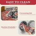 thumbnail image 3 of Washable Rug 5x7 Boho Area Rugs - Rust/Multi, 3 of 7